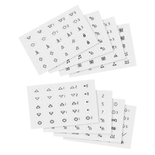 FOGLIO ETICHETTE SIM ILLUMINABILI BIANCO (KIT 8 FOGLI)