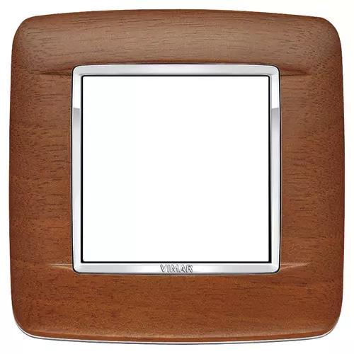 VIMAR EIKON - PLACCA ROUND 2M NOCE ITALIANO
