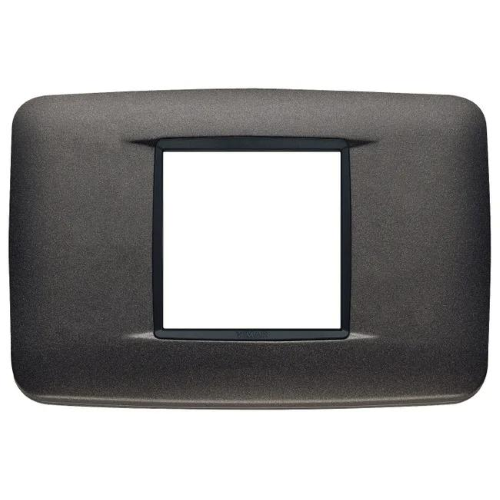 VIMAR EIKON - PLACCA ROUND 2M CENTR ANTRACITE MAT