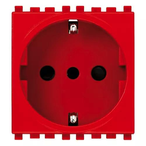 VIMAR EIKON - PRESA 2P+T 16A P30 ROSSO