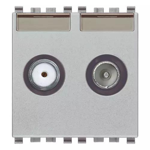 VIMAR EIKON - PRESA TV-RD-SAT PASSANTE 2 USCITE NEXT
