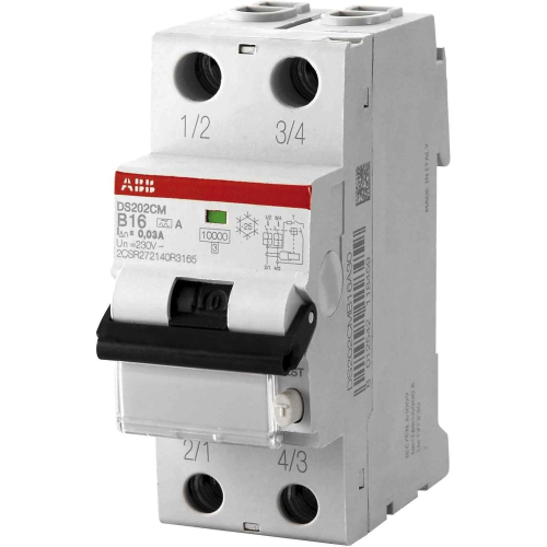 ABB DS202C M INTERRUTTORE DIFFERENZIALE MAGNETOTERMICO 10KA 2P A C25 300MA