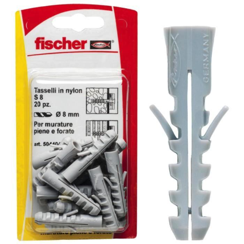FISCHER S 8 K - TASSELLI S 8 K - CONF. 20PZ