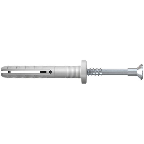 FISCHER N 6 X 40/10 F - TASSELLI A PERCUSSIONE N 6X40/10 F CON BORDO PIATTO E VITE - CONF. 100PZ