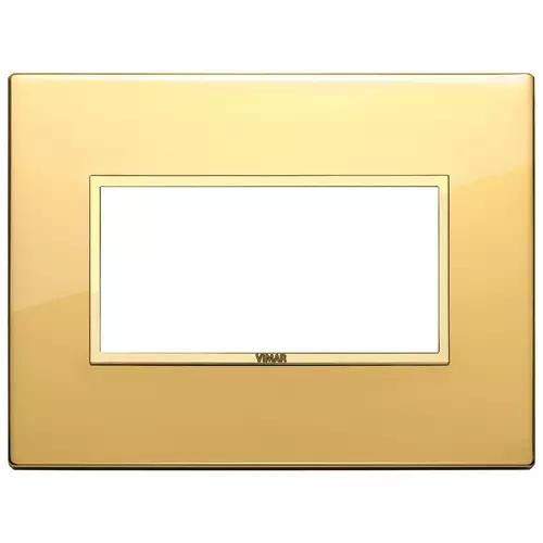 VIMAR EIKON - PLACCA 4M ORO LUCIDO