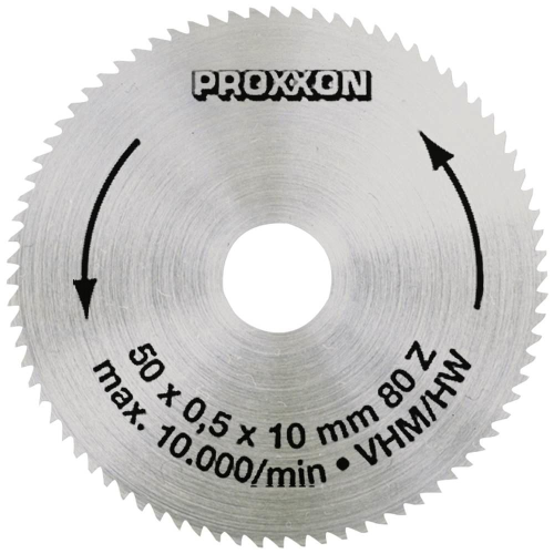 PROXXON LAMA CIRCOLARE IN METALLO DURO, 80 DENTI,  D.50 mm