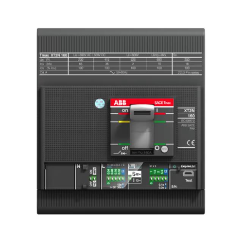 ABB INTERRUTTORE SCATOLATO XT2N 160 EKIP LS/I IN=160A 4PFF INN=100%