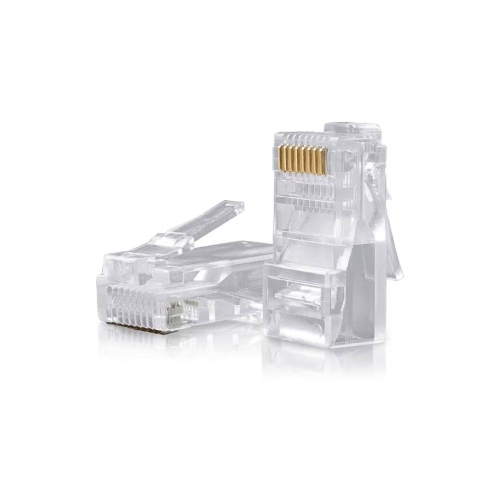 CONNETTORI TRASPARENTI PASSANTI RJ45 UTP VULTECH 50 PZ. 8P8C SN21405 CAT5E