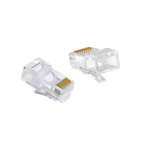 CONNETTORI TRASPARENTI PASSANTI RJ45 UTP VULTECH 50 PZ. 8P8C SN21406 CAT6