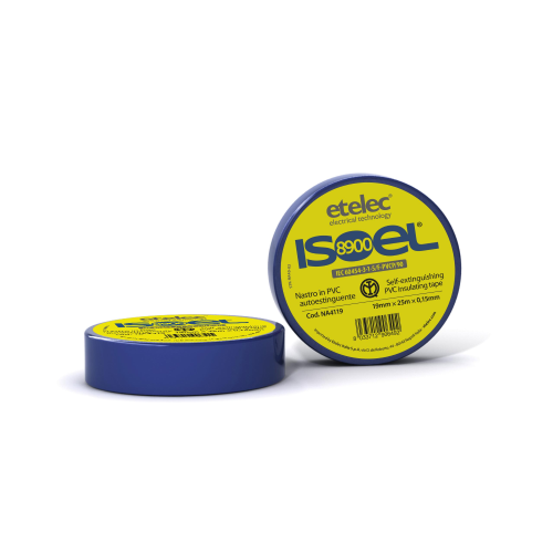 NASTRO ISOLANTE ISOEL 19BE 19MMX25M S=0.15MM BLU