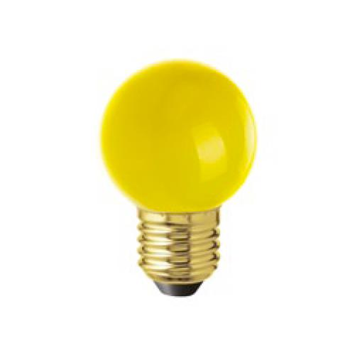 AMARCORD LAMPADINA SFERA LED E27 1W G45 GIALLA COLORE CALDO 2700K, CLASSE A++, NON DIMMERABILE