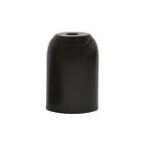 BICCHIERINO CROMATO IN METALLO Ø 45MM H 70MM CON PORTALAMPADA E27 IN BACHELITE E ACCESSORI INCLUSI - COLORE NERO