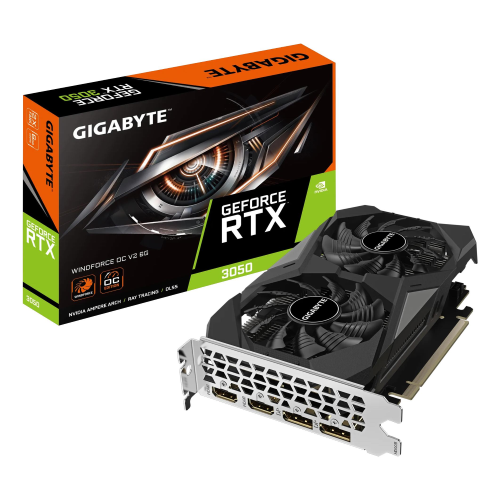 SCHEDA VIDEO 6GB GIGABYTE GEFORCE RTX 3050 6GB WINDFORCE OC V2