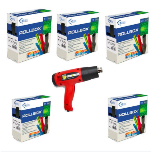 KIT ETELEC  KT1064 GUAINA TERMORESTRINGENTE + TERMOSOFFIATORE HL1606 1800W