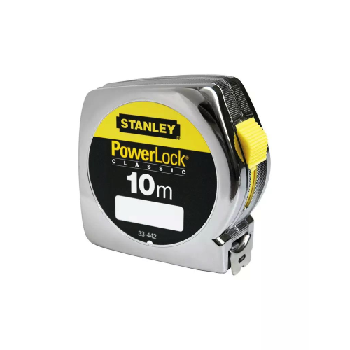 METRO FLESSOMETRO IN METALLO POWERLOCK CLASSIC STANLEY 10M  X 25MM