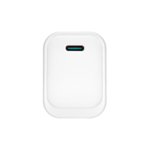 CARICATORE ADATTATORE UNIVERSALE VULTECH CC20-1C 1 PORTA TYPE-C PD20 GAN  20W - BIANCO DIMENSIONI COMPATTE