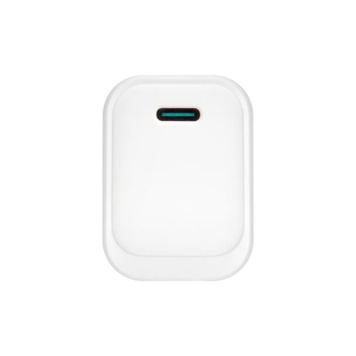 CARICATORE ADATTATORE UNIVERSALE VULTECH CC20-1C 1 PORTA TYPE-C PD20 GAN  20W - BIANCO DIMENSIONI COMPATTE