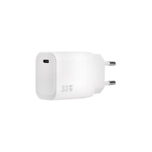CARICATORE ADATTATORE UNIVERSALE VULTECH CC33-1C 1 PORTA TYPE-C PD30W GAN PPS 33W - BIANCO DIMENSIONI COMPATTE