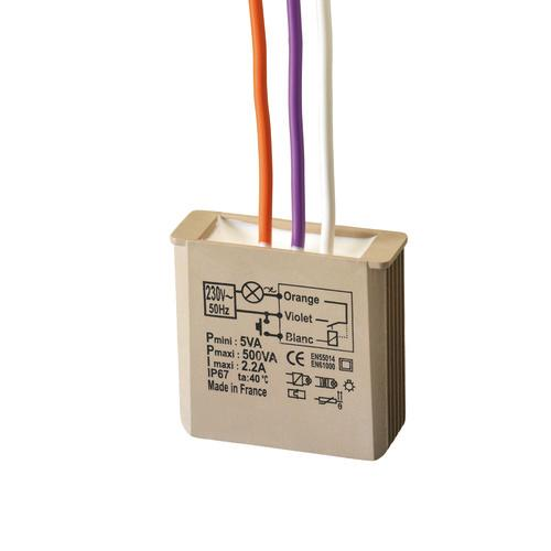 URMET MODULO RELÈ ELETTRONICO PASSO-PASSO TEMPORIZZABILE PASSO-PASSO TEMPORIZZABILE, 500W MTR500E