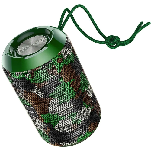 HOCO - ALTOPARLANTE CASSA SPEAKER WIRELESS (HC1), BLUETOOTH 5.0 - CAMOUFLAGE GREEN