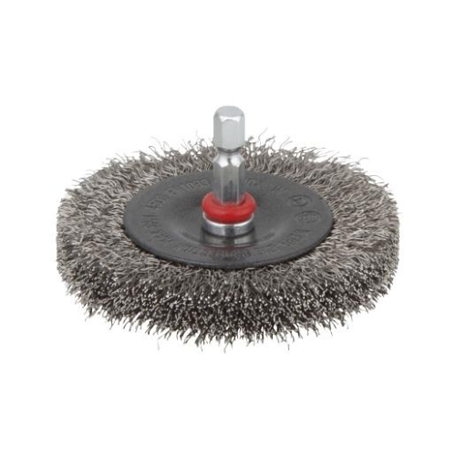 WOLFCRAFT SPAZZOLA A DISCO CON FILO DI ACCIAIO INOSSIDABILE Ø 75MM