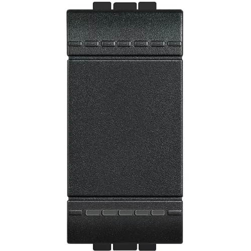 INTERRUTTORE 1P 16A 1M BTICINO LIVING LIGHT - ANTRACITE