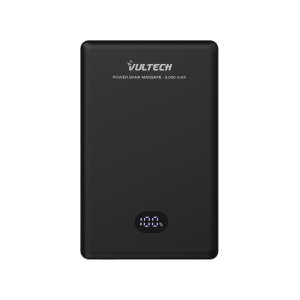 POWERBANK VPB-MG5BK MAGSAFE CON SCHERMO LCD 5000 MAH TYPE C CON RICARICA WIRELESS FINO A 15W - PD20W - NERO