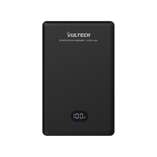 POWERBANK VPB-MG5BK MAGSAFE CON SCHERMO LCD 5000 MAH TYPE C CON RICARICA WIRELESS FINO A 15W - PD20W - NERO