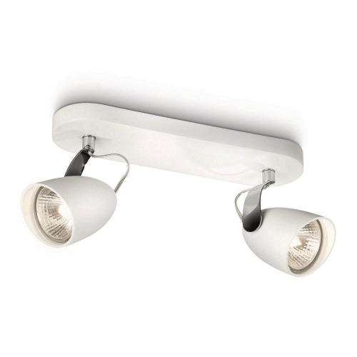 MYLIVING CATALPA SPOT LIGHT DOPPIO - BIANCO - 2X GU10 75W