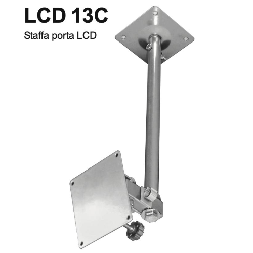 SUPPORTO A SOFFITTO ALLUNGABILE PER MONITOR MAX 19" KARMA LCD 13C - VESA 10 - SILVER