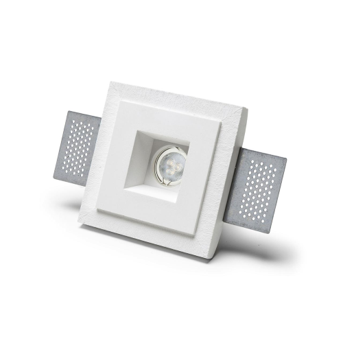 NOVANTADIECI 9010 FARETTO DA INCASSO SPOT CRISTALY CASSIOPEA SMALL 120X120 GU10 Ø35 20W 240V