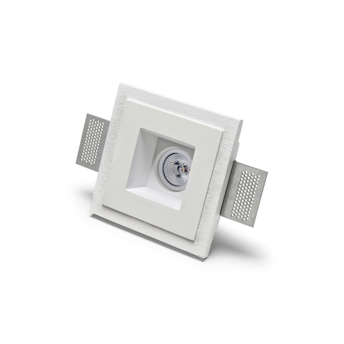 NOVANTADIECI 9010 FARETTO DA INCASSO SPOT CRISTALY CASSIOPEA 150X150 GU10 Ø35 20W 240V