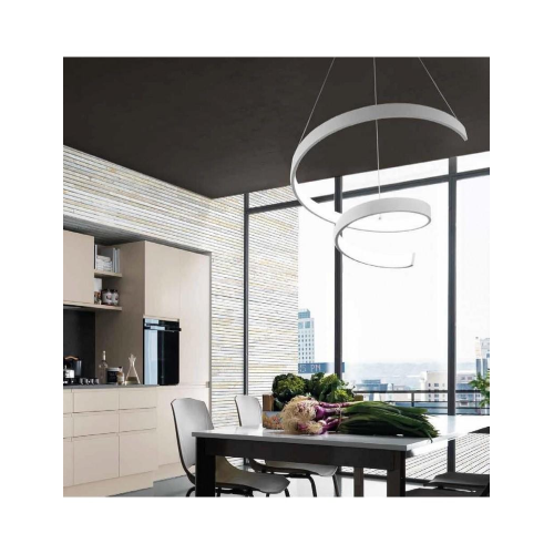 ONDALUCE NASTRO SOSPENSIONE DESIGN SPIRALE BIANCO ( PRODOTTO ESPOSIZIONE)