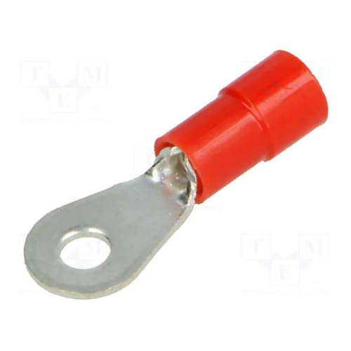 TERMINALE AD OCCHIELLO ISOLANTE 1,5 FORO3 ROSSO - CONF. 100PZ