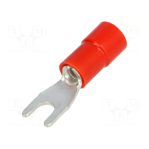 TERMINALE ISOLANTE A FORCELLA 1,5 FORO6 - CONF. 100PZ