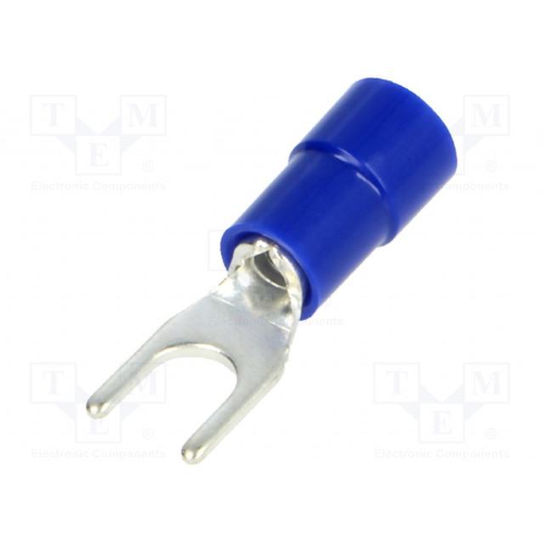 TERMINALE ISOLANTE A FORCELLA 2,5 FORO 3,5 - CONF. 100PZ