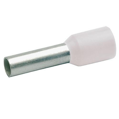 TERMINALE A BUSSOLA DIN BIANCO 0,5X8 - CONF.500 PZ
