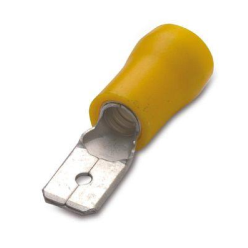 CONNETTORE PRESA LAMELLARE FEMMINA ISOLATO.6MMQ - CONF 50PZ