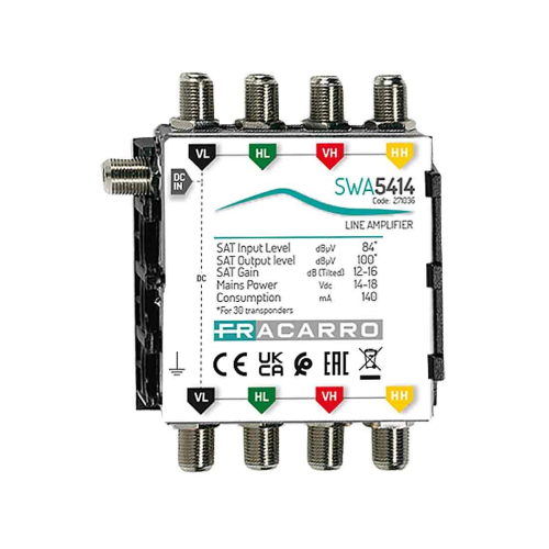 SWA5414 AMPLIFICATORE DI LINEA CON 4 INGRESSI SATELLITE