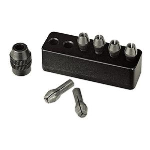 PROXXON SET 6 PINZE DI SERRAGGIO IN ACCIAIO TEMPERATO, DIAM. 1,0 - 1,5 -2,0 - 2,4 - 3,0 -3,2