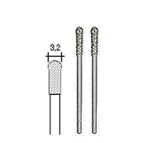 PROXXON FRESA A GAMBO DIAMANTATO, SFERA, 2 PEZZI, DIAM. 3,2MM