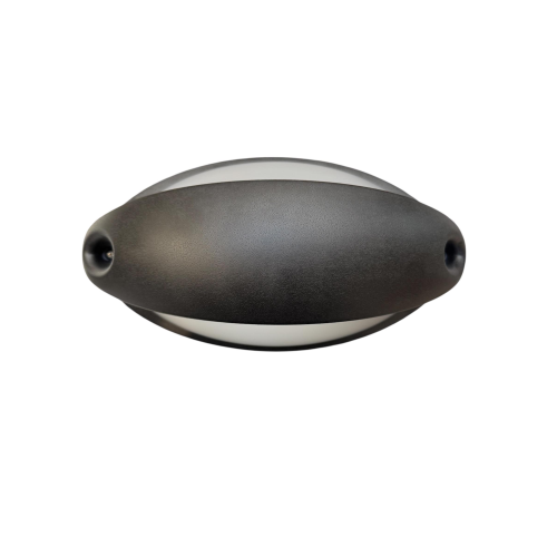 AIRY MASK OVALE DIFFUSORE VETRO SATINATO D.300 E27 NERO