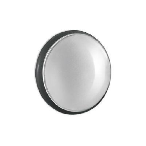 CLASS TONDA DIFFUSORE POLICARBONATO SEMITRASPARENTE D.330 E27 NERO