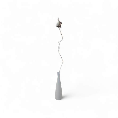 LAMPADA A SOSPENSIONE BELL IN VETRO SOFFIATO BIANCO /CROMO (PRODOTTO ESPOSIZIONE)