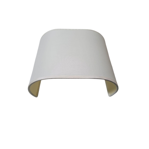APPLIQUE A PARETE IN TESSUTO BIANCA STY.C.M. L.25 H.18 1 LUCE E27 