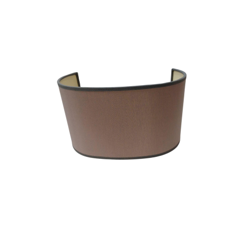 APPLIQUE A PARETE IN TESSUTO TORTORA STY.C.M. L.25 H.18 1 LUCE E27 