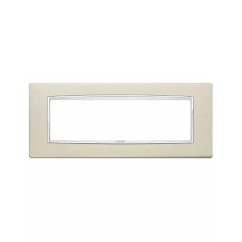 VIMAR EIKON CHROME - PLACCA CLASSIC 7M CHAMPAGNE METAL