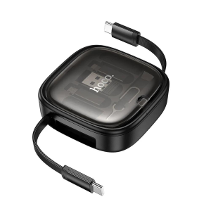 HOCO - CAVO RETRATTILE 3IN1 LIGHTNING / MICRO USB / USB-C PD 60W U140 0,95M BLACK