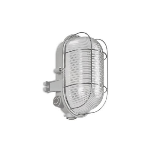 TARTARUGA OVALE CON GABBIA 3 ENTRATE 170 MM E27 GRIGIO