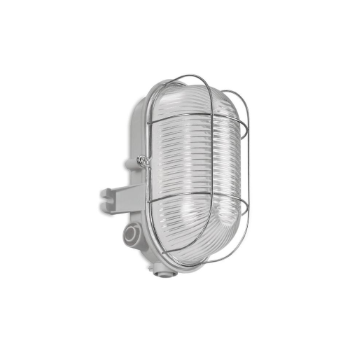 TARTARUGA OVALE 3 ENTRATE 195 MM E27 GRIGIO